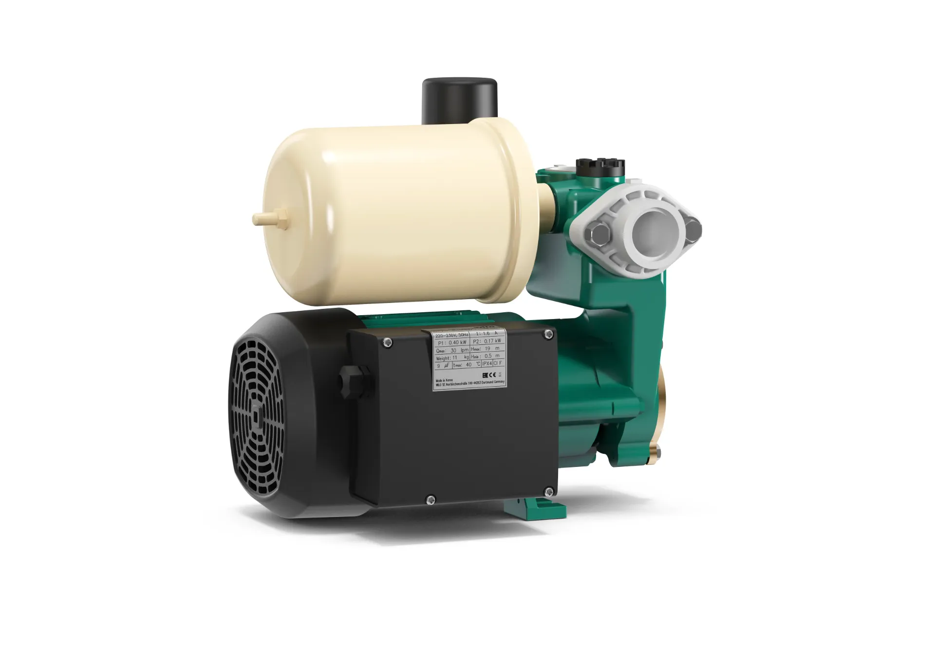 Electrobomba periférica autocebante presurizadora PW 175 EA 3 baños 0,13Kw 220V cod: 3092026
