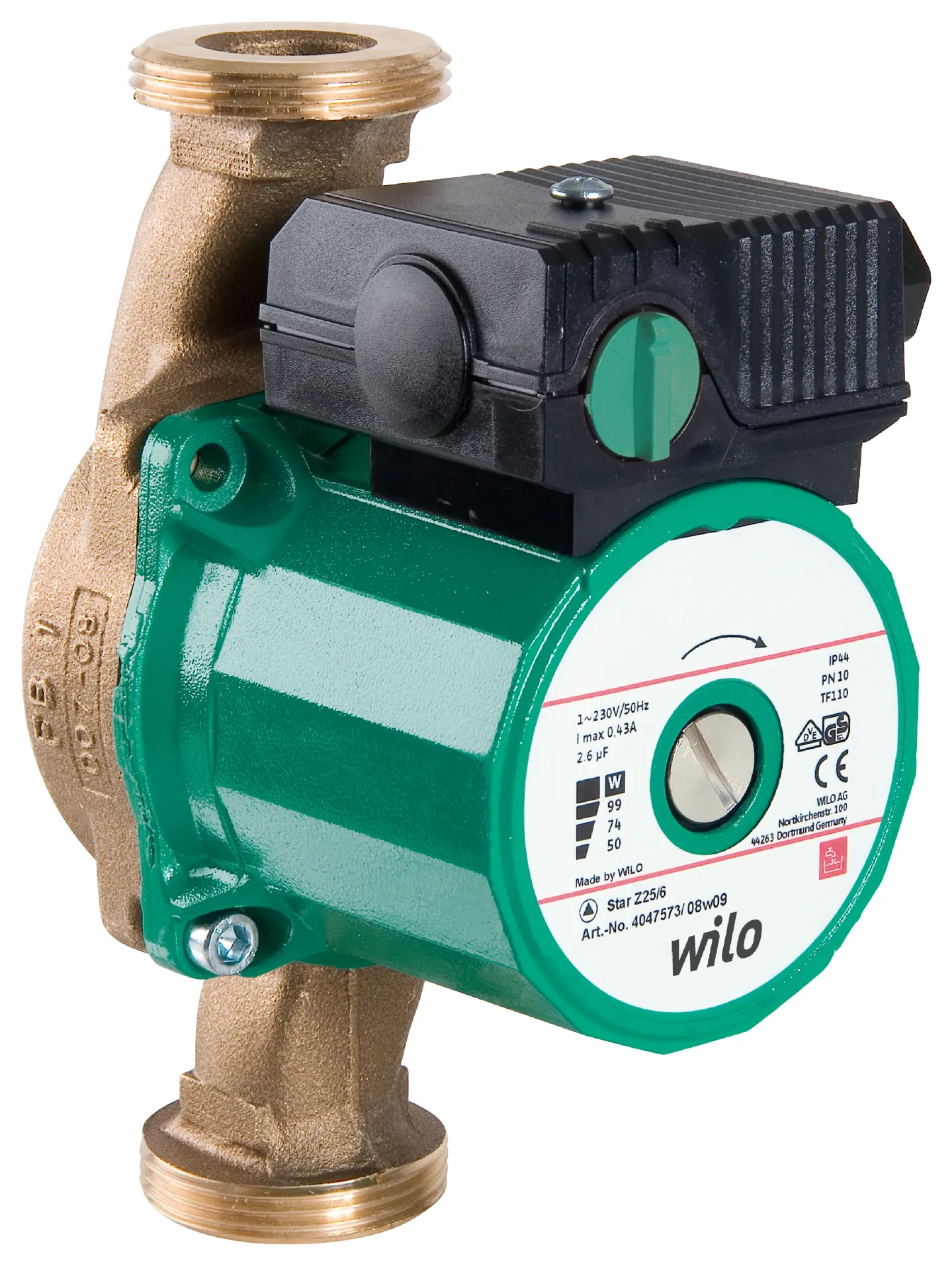 Electrobomba circuladora sanitaria STAR-Z 20/4-3 47W 220V cod: 4081193